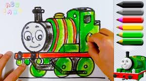 How To Draw Percy The Small Engine Thomas And Friends Animated Draw Thomas And Friends Animated Drawings Drawing Tutorials For Kids