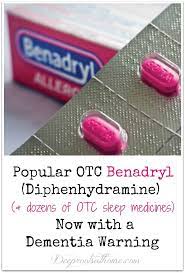 Popular Otc Benadryl Diphenhydramine Now With A Dementia Warning Benadryl Natural Antihistamine Dementia