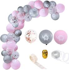 Amazon Com Elephant Baby Shower Decorations For Girl 93 Pcs Pink Elephant Balloon Garland For Girl Baby Shower And Girl Birthday Party Decorations Toys Games