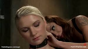 Dom Princess Donna Dolore puts blackout contact lenses in eyes of blonde  slave Natasha Lyn then Mark Davis with strangers gangbang fucks her in  public - XNXX.COM