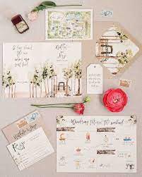 29 Ideas For Unique Wedding Invitations Martha Stewart Weddings Illustrations C Storybook Wedding Story Book Wedding Invitations Unique Wedding Invitations
