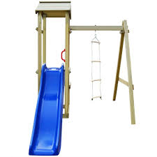 Create in modo da non richiedere fissaggio a terra. Tidyard Casetta Dei Giochi Con Scivolo Scala Giochi Con Scivolo Scala Altalene In Legno Pino Per Bambini Da Giardino Prato Patio Per Esterno 228x168x218 Cm Legno Fsc Commercio Industria E Scienza Giochi D Imitazione