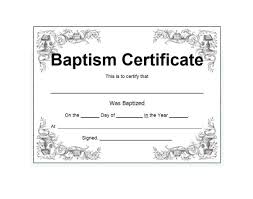 Free gift certificate templates printable blank. 47 Baptism Certificate Templates Free Printabletemplates