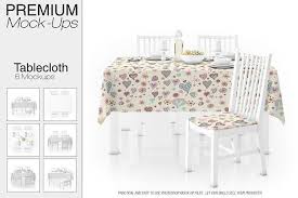 Tablecloth Mockup Set Mockup Mockup Design Table Cloth