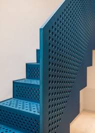Blue Aluminium Staircase Covent Garden Penthouse Studio Ulanowski Unique Furniture Design House Plan Gallery Home Design Decor