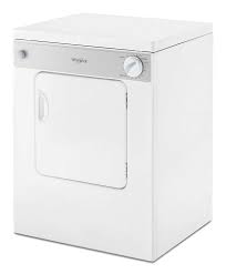 There are very small clothes dryers that operate on 110 v, but they are so small that it is clear that a standard 240 v clothes dryer requires much more power than could be supplied by a 120 v 20 a circuit. Whirlpool 3 4 Cu Ft 3 Cycle Stackable Electric Dryer White Ldr3822pq Best Buy