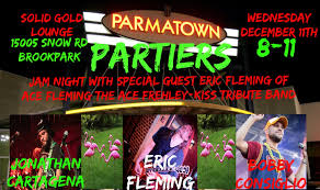 Tonight!!! It's jam night and we welcome Eric Fleming from the bands  Barcode and Ace Fleming the Kiss tribute band as this weeks guest host,  Ladies buy one get one free drinks