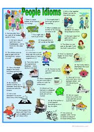An idiom is an everyday figure of speech or metaphorical expression whose meaning cannot be taken literary. English Esl Idioms Worksheets Most Downloaded 446 Results