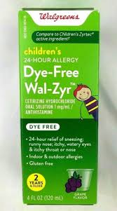 Walgreens Wal Zyr All Day Allergy Oral Solution 4 Oz For