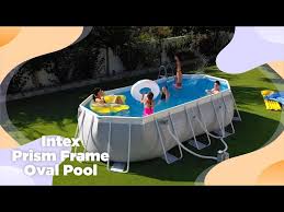 Intex Prism Frame Oval Pool Set Intex Indonesia Youtube