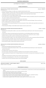 Follow this indeed job description template for a financial consultant, and customize it based on your company's needs. Transaction Advisory Services Senior Resume Sample Mintresume