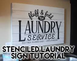 Download 89 laundry room free vectors. Diy Stenciled Laundry Room Sign Burton Avenue