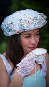 Vintage Mr Martin Light Blue Flower Hat By Liznlena On Etsy 35 00 Light Blue Flowers Blue Flowers Flower Hats