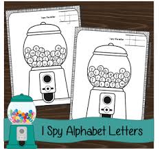 Printable gumball machine coloring pages. Free I Spy Gumball Letters Printable Alphabet Worksheets