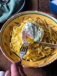 Pasta Topped With Fried Egg Taking The Guesswork Out Of Greek Cooking One Cup At A Time Recipe Greek Cooking Fried Egg Pasta With Fried Egg