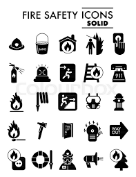 At the core of the program is the education and knowledge which we believe is the key to save Fire Safety Glyph Icon Set Emergency Stock Vector Colourbox