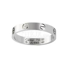 Replica Cartier Classic 18k White Gold Wedding Band Ring 1 1 High Quality Cartier Ring Cartier Wedding Rings Cartier Love Ring Cartier Wedding Bands