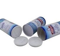 White Sea Salt Packaging Shaker Tube Table Salt Cylinder Paper Box with  PE-Coated Paper Liner