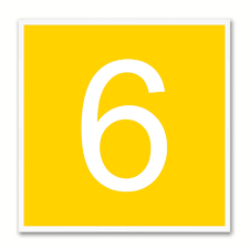 Number 6 Yellow Canvas Print White Frame Kids Bedroom Wall Decor Home Art Kids Bedroom Wall Decor Kids Bedroom Walls Wall Decor Bedroom