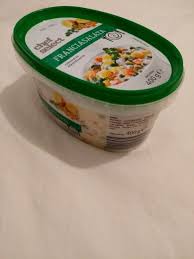 Franciasaláta 6 személyre egy kiló franciasaláta zöldségkeverék vagy sárgarépa krumpli borsó 3 darab alma 3 doboz. Francia Salata Chef Select 400 G