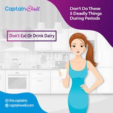 Don T Do These 5 Deadly Things During Periods 2 Don T Eat Or Drink Dairy Sometimes A Bowl Of Mac And Cheese Is All You W In 2020 Period Kit Aunt