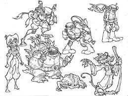 Donatello (donnie), wears a purple mask and uses a bo staff. Mutant Ninja Turtles Coloring Pages 101 Coloring