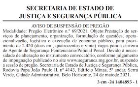 Cargos e vagas do concurso cefet mg. Concurso Policia Penal Mg Saiu O Edital 2 420 Vagas De Ate R 4 631 25