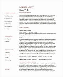 Resume Objectives For Banking Jobs Fresh Resume For Bank Job With Experience Elfaro Resume