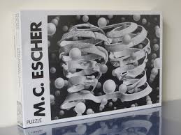 Which, applied creatively, sounds like a recipe for some good puzzles. M C Escher High And Low Jigsaw Puzzle