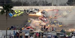 People only watch nascar for the fatal errors anyway. Paul Menard Triggers Huge Fiery Crash Involving 18 Cars At Nascar Daytona 500 Express Digest