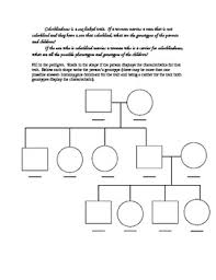 Pedigree worksheet with answer key. Eye Color Pedigree Worksheet By Jason Demers Teachers Pay Teachers