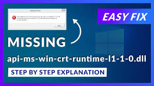 Maybe you would like to learn more about one of these? Api Ms Win Crt Runtime L1 1 0 Dll Download For Free On Sts