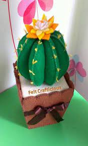 Felt Crafticiouz Cara Membuat Kreasi Dari Kain Flanel Felt Cactus Tutorial Kain Flanel Bunga Kain Kreatif