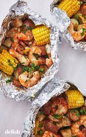 Shrimp Foil Packets Are The No Mess Grilled Dinner Of Your Dreams Recipe Grilled Dinner Foil Packet Meals Recipes