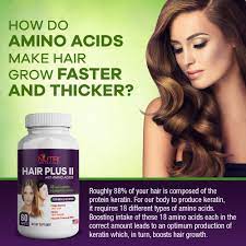 For only a proper trichologist will be amino acid: Hair Plus Ii With Amino Acid Biotin 45 Hair Vitamins Faster Hair Growth Stop Hair Loss For Men Women 60 S Shopee Singapore