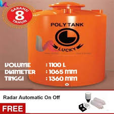 Tersedia kapasitas 320 liter sampai dengan 5.500 liter. Jual Tangki Air Tandon Air Toren Air Lucky Standard Ls 1100 Lucyandri Home Solution