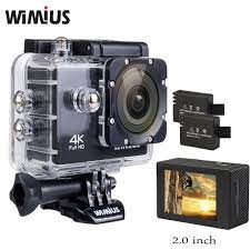 Wimius Action Camera 4 K Full Hd 1080 P Wifi 2 0 De Polegada Cmos De Video Esportes Mini Helmet Cam Ir 40 M A Prova D A Action Camera Helmet Cam Sports Camera