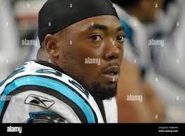 Carolina Panthers defensive end Eric Norwood (92) sits