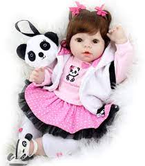 Buy Aori Realistic Reborn Doll 22 Inch Lifelike Handmade Soft Body Toy Weighted Reborn Baby Girl With Panda Gift Set Online In Turkey B07cqrm3fh
