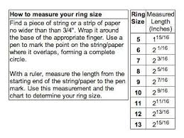 Natures Jewelry Size Chart Rings Moonstone Jewelry