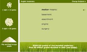 Freerice is an initiative of the world food programme (wfp). Improve English Vocabulary Grammar At Freerice Com