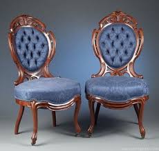 Pair American Victorian Rosewood Parlor Chairs Victorian Furniture Parlor Chair Chair