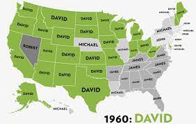 In the year 1960, it became a famous cowboy name. America S Most Popular Boys Names Since 1960 In 1 Spectacular Gif The Atlantic