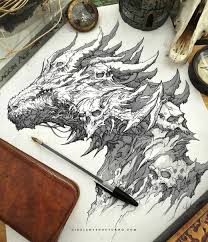 The art of fran garcés • zine containing bonus artwork • a4 giclée print • a4 blank sketchbook • original a3 cover artwork for dibujante nocturno: 13 2 Mil Me Gusta 67 Comentarios Dibujante Nocturno Dibujantenocturno En Instagram Skull Dragon Artofth Artwork Art Day Abstract Artwork