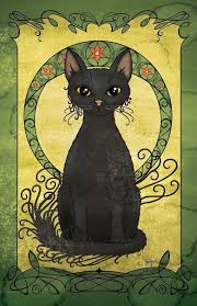 Art Nouveau Art Nouveau Cat Cat Posters Art Nouveau Poster