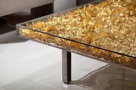 Made of gold leaf pieces inside a perspex box, which sides and base are made of plexiglass. Table Monogold By Yves Klein Guy Hepner Art Gallery Prints For Sale Chelsea New York City