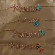 Shop online or book a consultation today. Name Necklaces Indie Jewelry Handmade Wire Jewelry Jewelry Branding