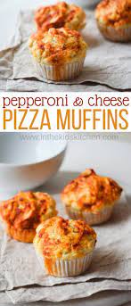 Pepperoni Cheese Pizza Muffins Recipe Food Pizza Muffins Brunch Recipes