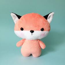 Fox Plush Toy Kawaii Plush Toy Baby Fox Toy Fox Softie Etsy Fox Plushie Plush Bunny Toy Pig Plushie