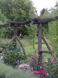 Aus Botanisch Fur Geniale Gesehen Holzstammen Naturlichen Rankhilfe Rosen Geniale Rankhilfe Fur Rosen Aus Naturlichen Holzstamm Garden Inspiration Trellis Botanical Gardens